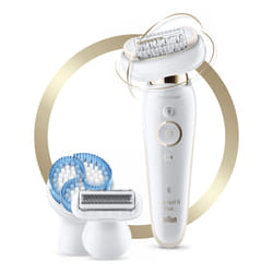 Braun Silk-épil 9 81688637 epilator 40 tweezers White, Gold