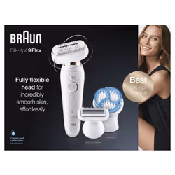 Braun Silk-épil 9 81688637 epilator 40 tweezers White, Gold
