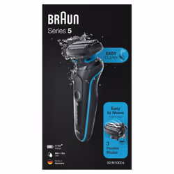 Braun Series 5 50-M1000s Foil shaver Black, Blue - Additional view 5