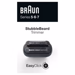 Braun EasyClick, Shaving head, 1 head(s), Black, Braun, Series 5, 6, 7, 20.5 g