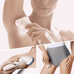 Braun Silk-Ã©pil 9 Flex 9-010 - Epilator with Flexible Head for Easier Hair Removal, White/Gold
