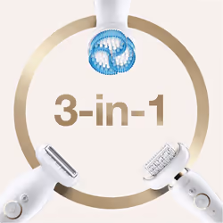 Braun Silk-Ã©pil 9 Flex 9-010 - Epilator with Flexible Head for Easier Hair Removal, White/Gold