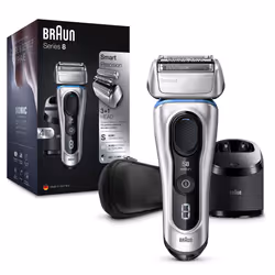 Braun Series 8 Electric Shaver for Men with Precision Trimmer, Clean & Charge Station & Travel Case, Cordless Foil Razor, Wet ...