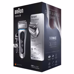 Braun Series 8 Electric Shaver for Men with Precision Trimmer, Clean & Charge Station & Travel Case, Cordless Foil Razor, Wet & Dry, 8391cc