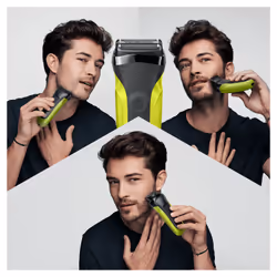 Braun Series 3 Shave&Style 300BT Electric Shaver, Razor for Men, Black/Volt Green
