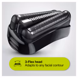 Braun Series 3 Shave&Style 300BT Electric Shaver, Razor for Men, Black/Volt Green - Additional view 5