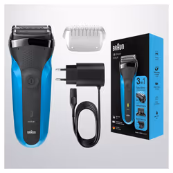 Braun Series 3 310BT Foil shaver Trimmer Black, Blue - Additional view 5
