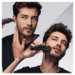 Braun All-in-one 6-in-1 Trimmer MGK3221, Men Beard Trimmer, Face, Ear & Nose Trimmer & Hair Clipper, Volt Green