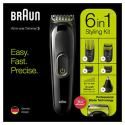 Braun 6-in-1 All-in-one MGK3221, Head/Beard-Nose Trimmer for Men