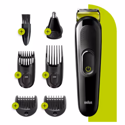 Braun 6-in-1 All-in-one MGK3221, Head/Beard-Nose Trimmer for Men