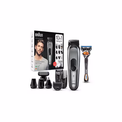 Braun All-in-one Trimmer 7 MGK7221, 10-in-1 Beard Trimmer for Men, Hair Clipper, For Face, Hair, Body, Ear, Nose, With AutoSe ...