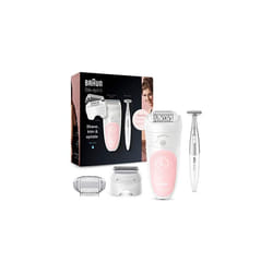 Braun Silk-Ã©pil 5 Epilator, Hair Removal, 3 In 1, Includes Shaver & Bikiki Trimmer, Gentle Hair Removal Setting, Wet & Dry, 100% Waterproof, Gif