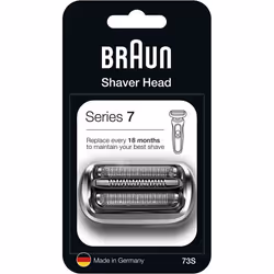 Braun 73S Series 7 Electric Shaver Replacement Foil and Cassette Cartridge - Silver