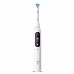Oral-B iO ORAIO7WH, Adult, Rotating toothbrush, Daily care, Deep clean, Gum care, Sensitive, Whitening, White, 2 min, White A ...