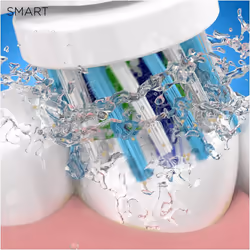 Oral-B Smart 4 4000N CrossAction Electric Toothbrush Rechargeable, White App Connected Handle, 3 Modes, Pressure Sensor, 2 Toothbrush Heads, Travel