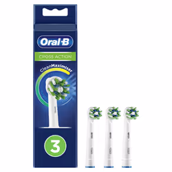 Oral-B CrossAction 80338444, 3 pc(s), White, CleanMaximiser, Germany, Oral-B, 16.35 g