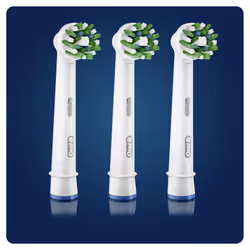 Oral-B CrossAction 80338444 toothbrush head 3 pc(s) White