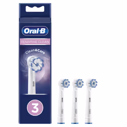 Oral-B Sensitive Clean 80338478, 3 pc(s), White, Hungary, Oral-B, 16.35 g, 18 mm