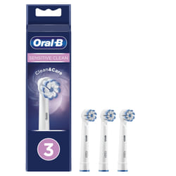 Oral-B Sensitive Clean 80338478 toothbrush head 3 pc(s) White