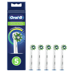 Oral-B CrossAction 80339342 toothbrush head 5 pc(s) Blue, White