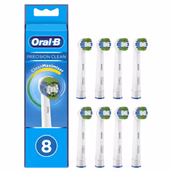 Oral-B Precision Clean 80339358 toothbrush head 8 pc(s) Blue, White