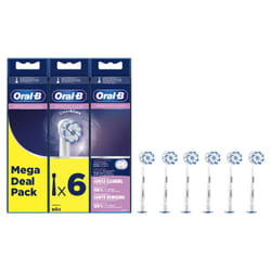 Oral-B Sensitive Clean 80339506 toothbrush head 6 pc(s) White