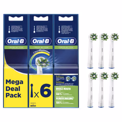 Oral-B CrossAction 80339534, 6 pc(s), White, Germany, Oral-B, 32.7 g, 18 mm