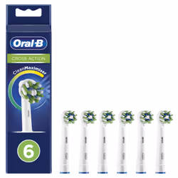 Oral-B CrossAction 80339534 toothbrush head 6 pc(s) White