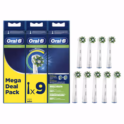 Oral-B CrossAction 80339536 toothbrush head 9 pc(s) White - Additional view 6