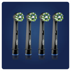 Oral-B CrossAction 80339541 toothbrush head 4 pc(s) Black