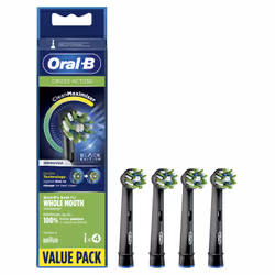 Oral-B CrossAction 80339541 toothbrush head 4 pc(s) Black