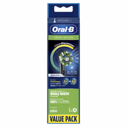 Oral-B CrossAction 80339541 toothbrush head 4 pc(s) Black