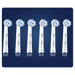 Oral-B Sensitive Clean 80339551 toothbrush head 6 pc(s) White