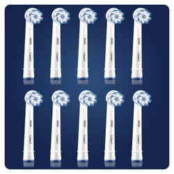 Oral-B Sensitive Clean 80339602 toothbrush head 10 pc(s) White