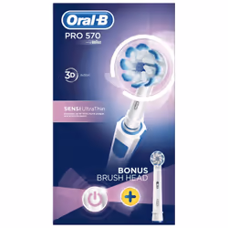 Oral-B PRO570 SENSI UltraThin Electric Toothbrush | Incl 2 Brush Heads