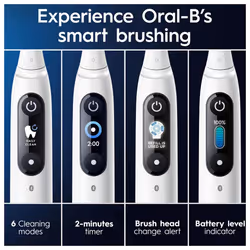 Oral-B iO iO8 White Alabaster & Black Onyx Electric Toothbrush - Additional view 5