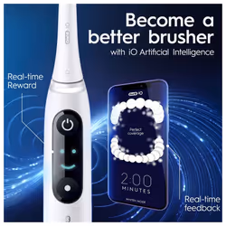 Oral-B iO iO8 White Alabaster & Black Onyx Electric Toothbrush - Additional view 7