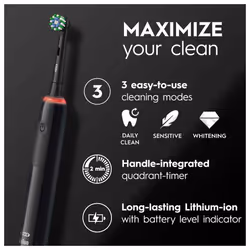 Oral-B Pro 3 3500 Black Electric Toothbrush - Additional view 5