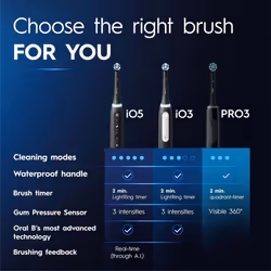 Oral-B Pro 3 3500 Black Electric Toothbrush - Additional view 6