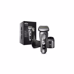 Braun Series 9 Pro Electric Shaver With 4+1 Head, ProLift Trimmer, 5-in-1 SmartCare Center & Leather Travel Case, UK 2 Pin Pl ...