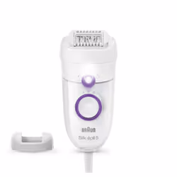 Braun Silk-épil 5 505 Power, Purple, White, 28 tweezers, MicroGrip, 1.23 m, 0.5 mm, AC