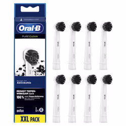 Oral-B PureClean 80352924, 8 pc(s), Black, White, 3 month(s), 43.6 g, 33 mm, 60 mm