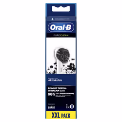 Oral-B PureClean 80352924 toothbrush head 8 pc(s) Black, White
