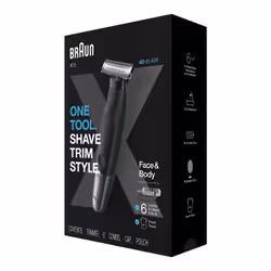 Braun Series X XT5200 Foil shaver Trimmer Black, Metallic