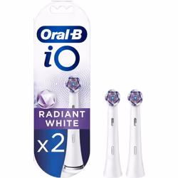 Oral-B iO Radiant Cleaning Electric Toothbrush Head White - 2 Pack