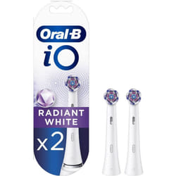 Oral-B iO Radiant Cleaning Electric Toothbrush Head White - 2 Pack
