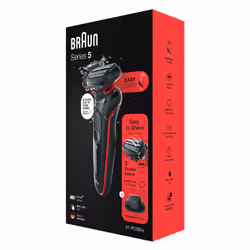 Braun Series 5 51-R1200S men's shaver Foil shaver Trimmer Black, Red