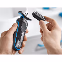 Braun 51-B1000s Foil shaver Black, Blue - Additional view 4