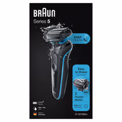 Braun Series 5 51-M1000s Foil shaver Black, Blue - Additional view 8