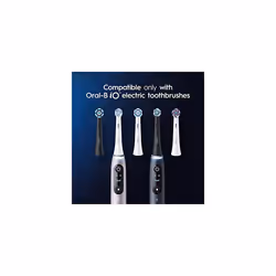 Oral-B iO Ultimate Clean Electric Toothbrush Head, Twisted & Angled Bristles for Deeper Plaque Removal, Pack of 8, Suitable for Mailbox, Black - Additional view 5